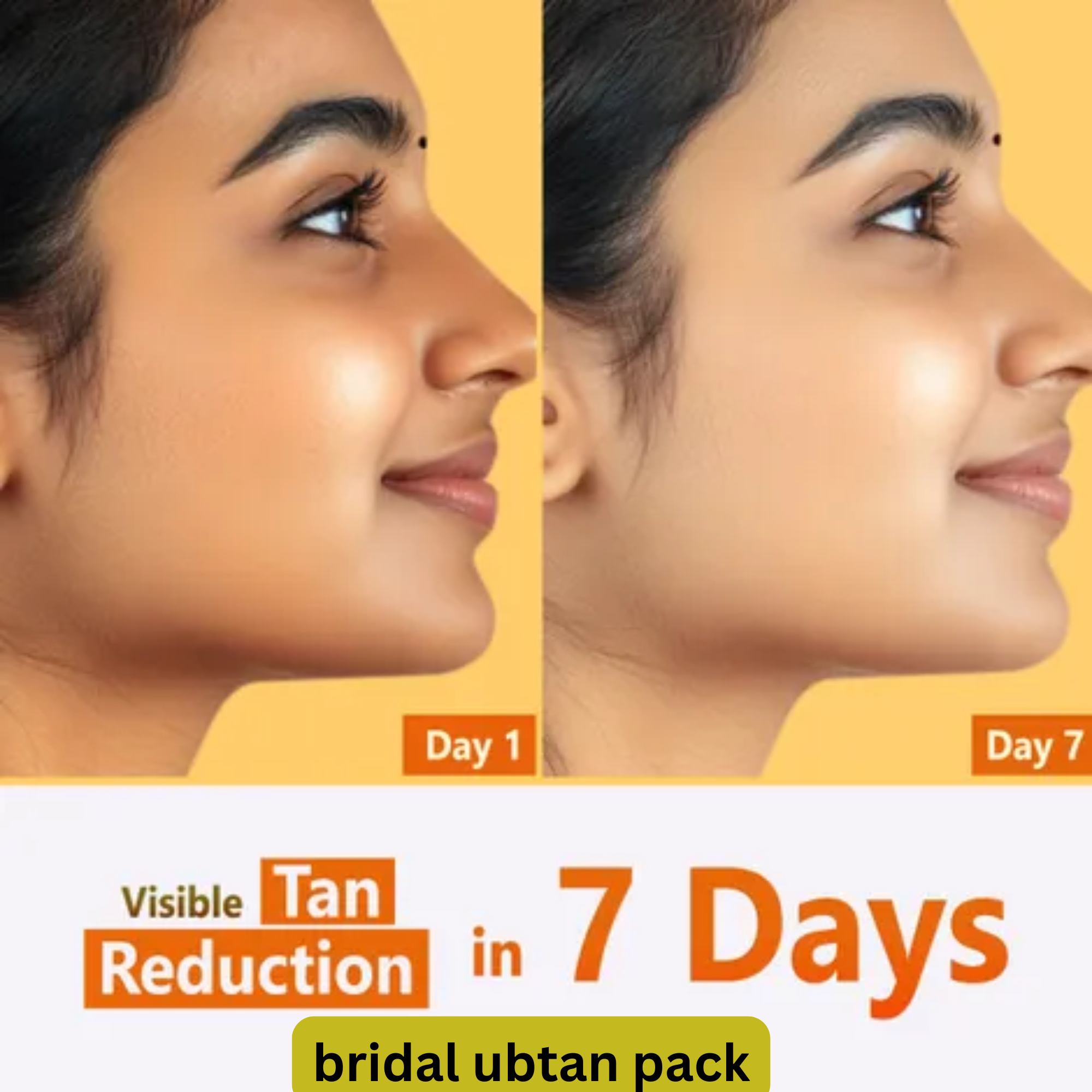 Organic Face Ubtan Pack – Skin Brightening & Glow Mask - pack 1