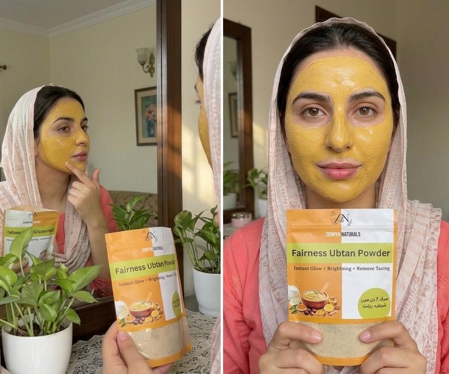 Organic Face Ubtan Pack – Skin Brightening & Glow Mask - pack 1
