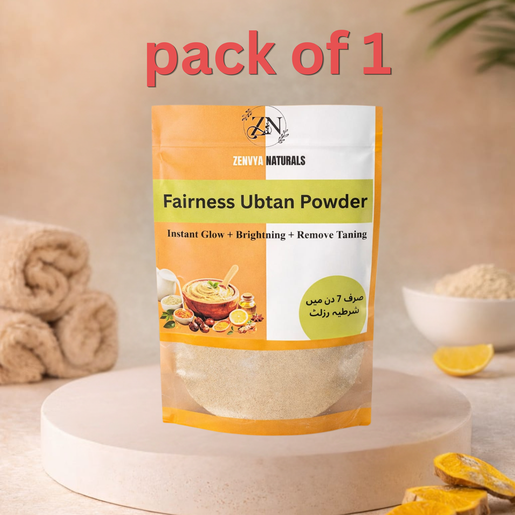 Organic Face Ubtan Pack – Skin Brightening & Glow Mask - pack 1